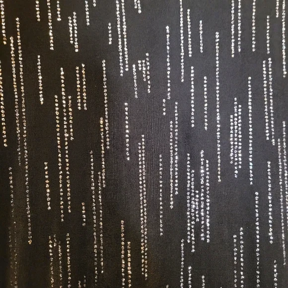 Notations Women Sequin Black Blouse Size S - Picture 4 of 7